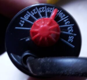 Detailaufnahme Drehrelger Heizstab